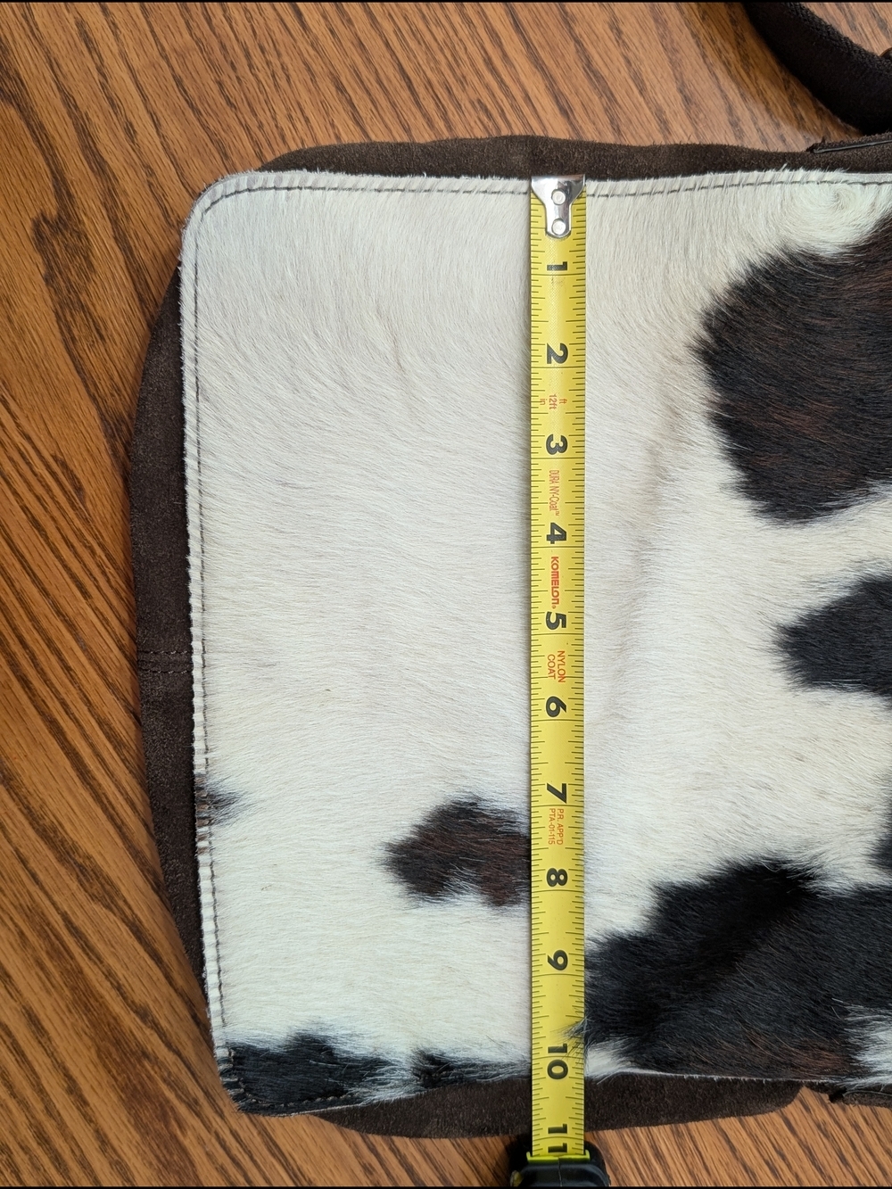 Cowhide Leather Crossbody Bag | Made in Italy Maurizio Taiuti Coastal Cowgirl - Picture 10 of 16